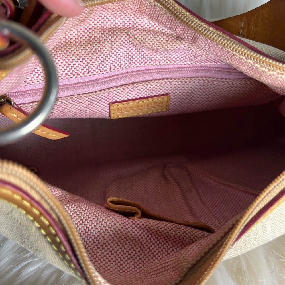 Dooney & Bourke Tan and Brown Shoulder Bag - Picture 9 of 12